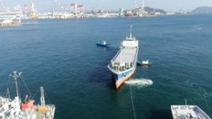 内航運送貨物船 「辰春丸」が、 入渠しました。