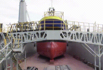 ガット船 「第8海栄丸」が、 出渠しました。